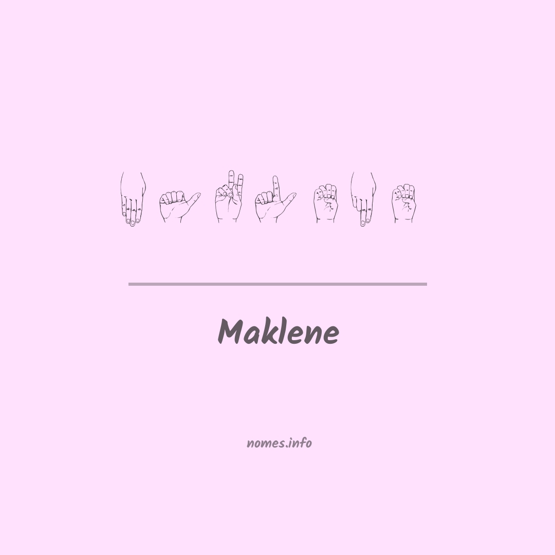 Maklene em Libras
