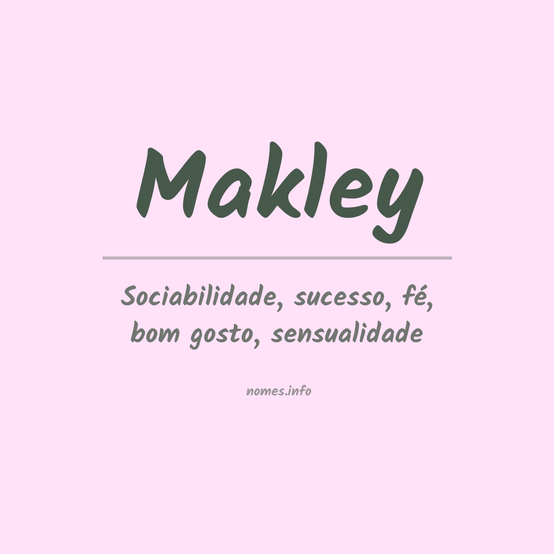 Significado do nome Makley