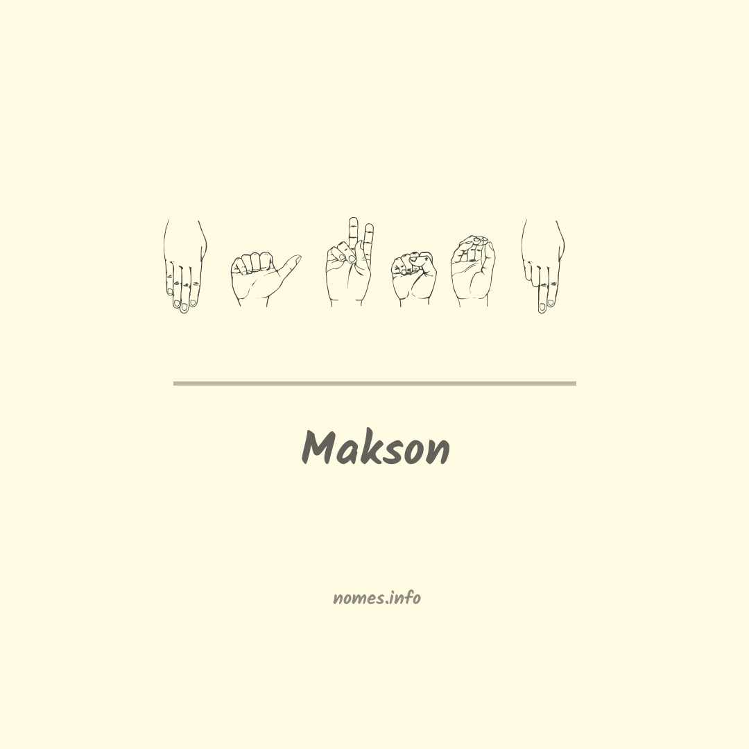 Makson em Libras