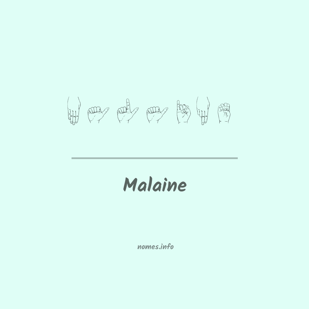 Malaine em Libras