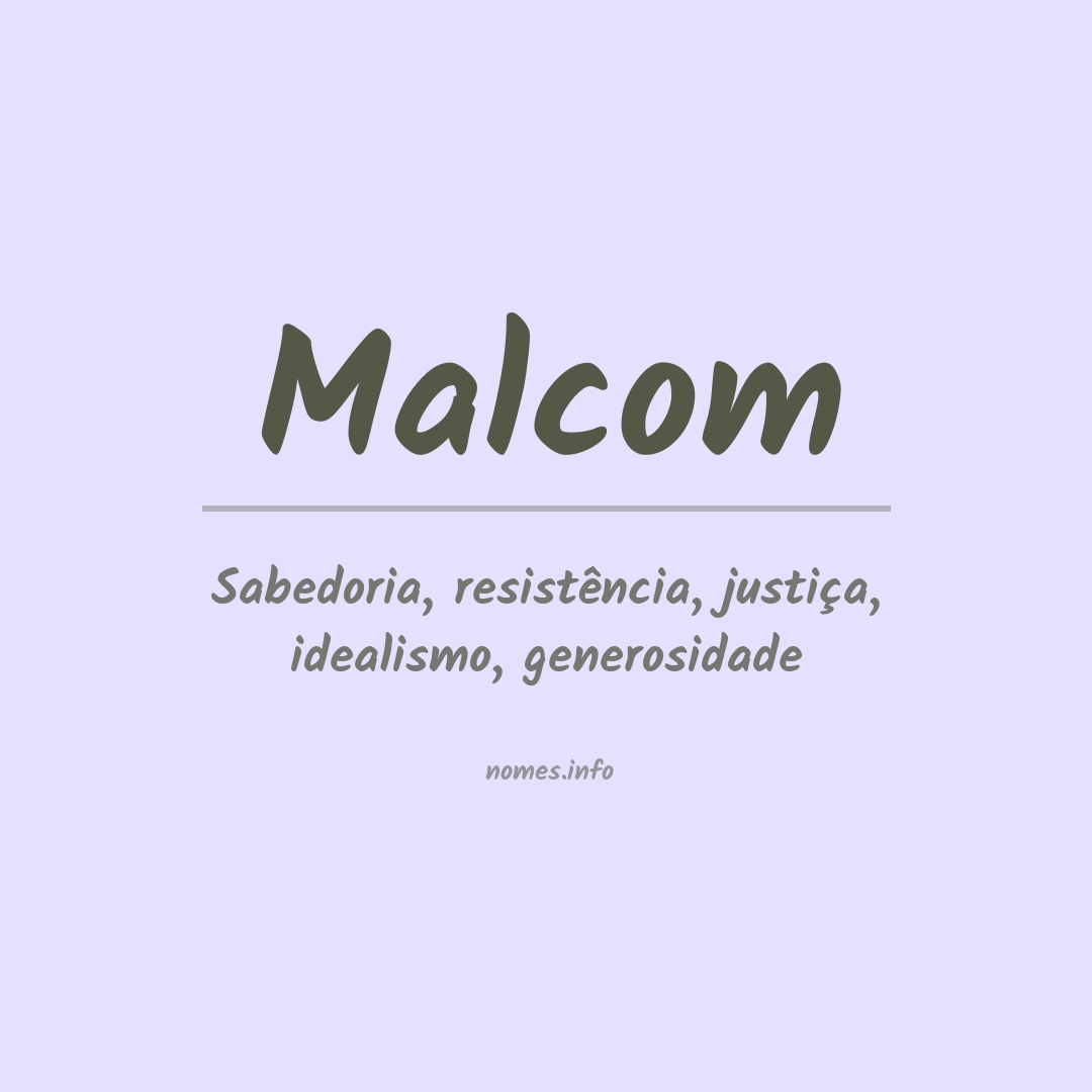 Significado do nome Malcom