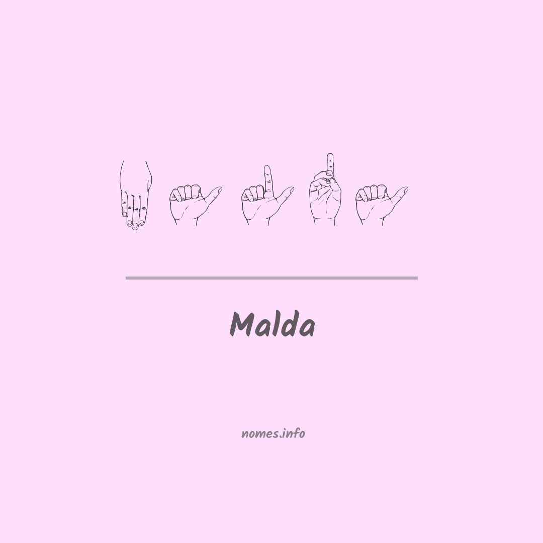 Malda em Libras