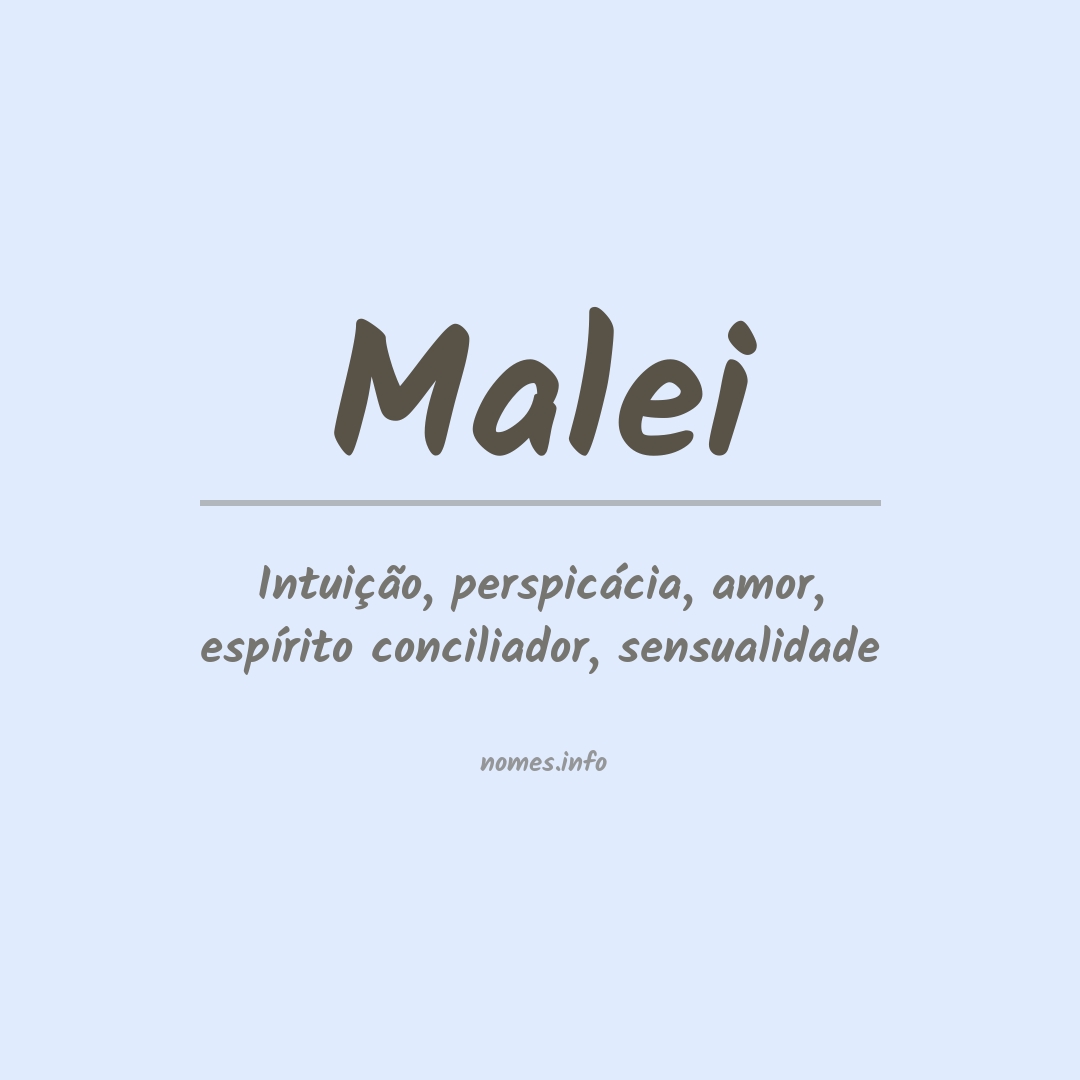 Significado do nome Malei