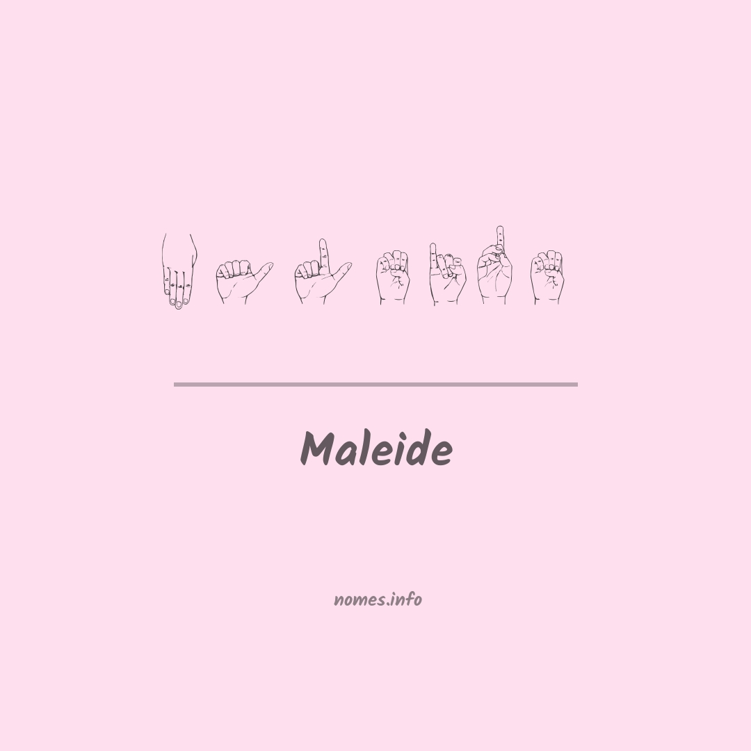 Maleide em Libras