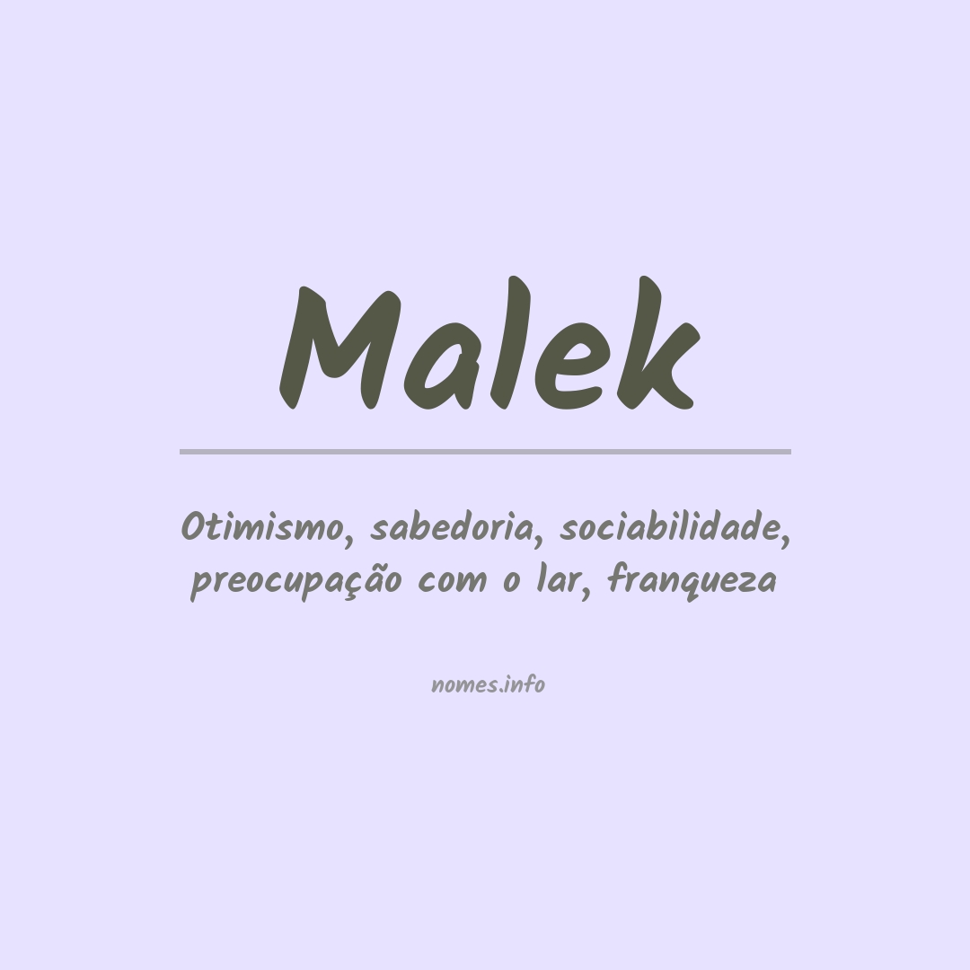 Significado do nome Malik - Dicionário de Nomes Próprios