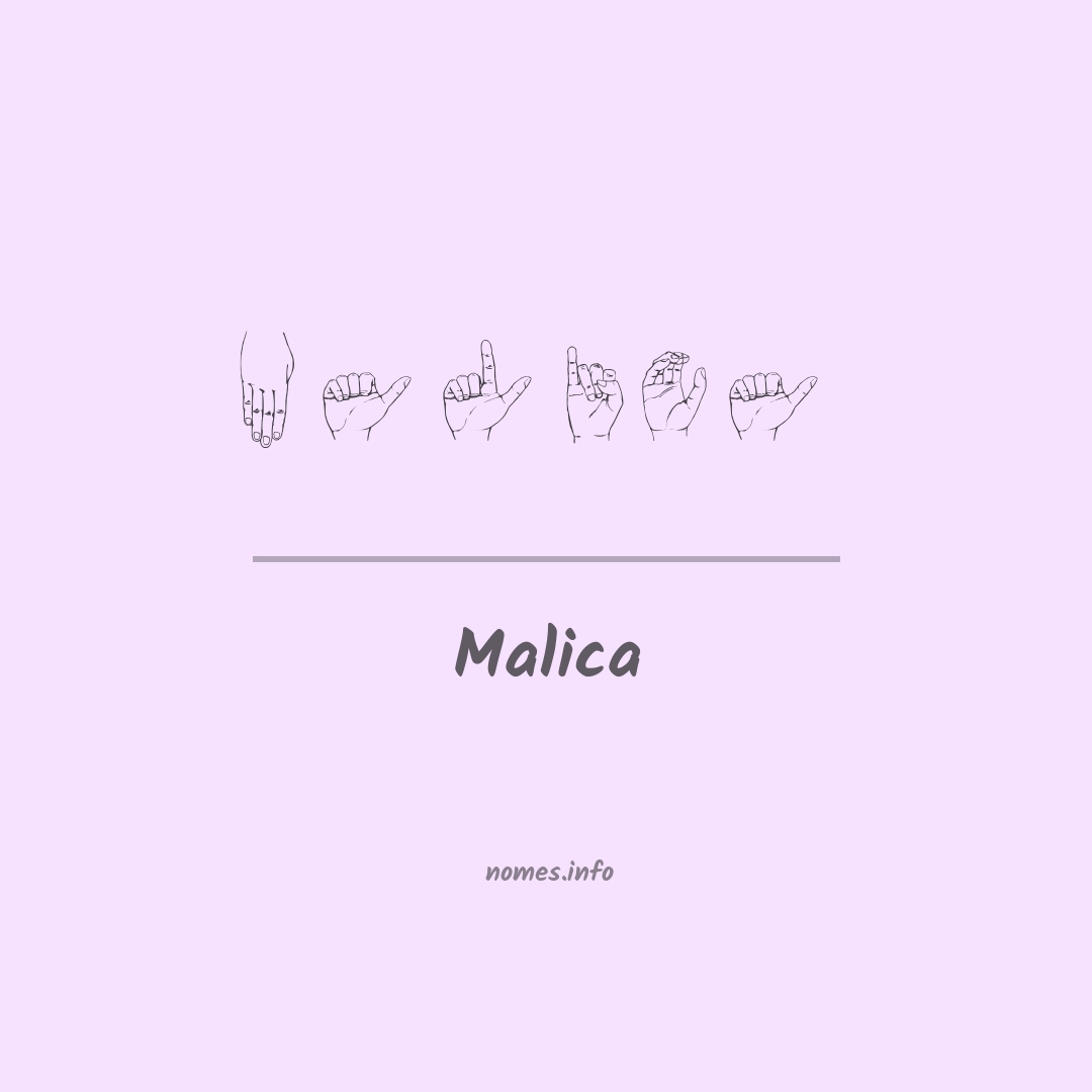 Malica em Libras