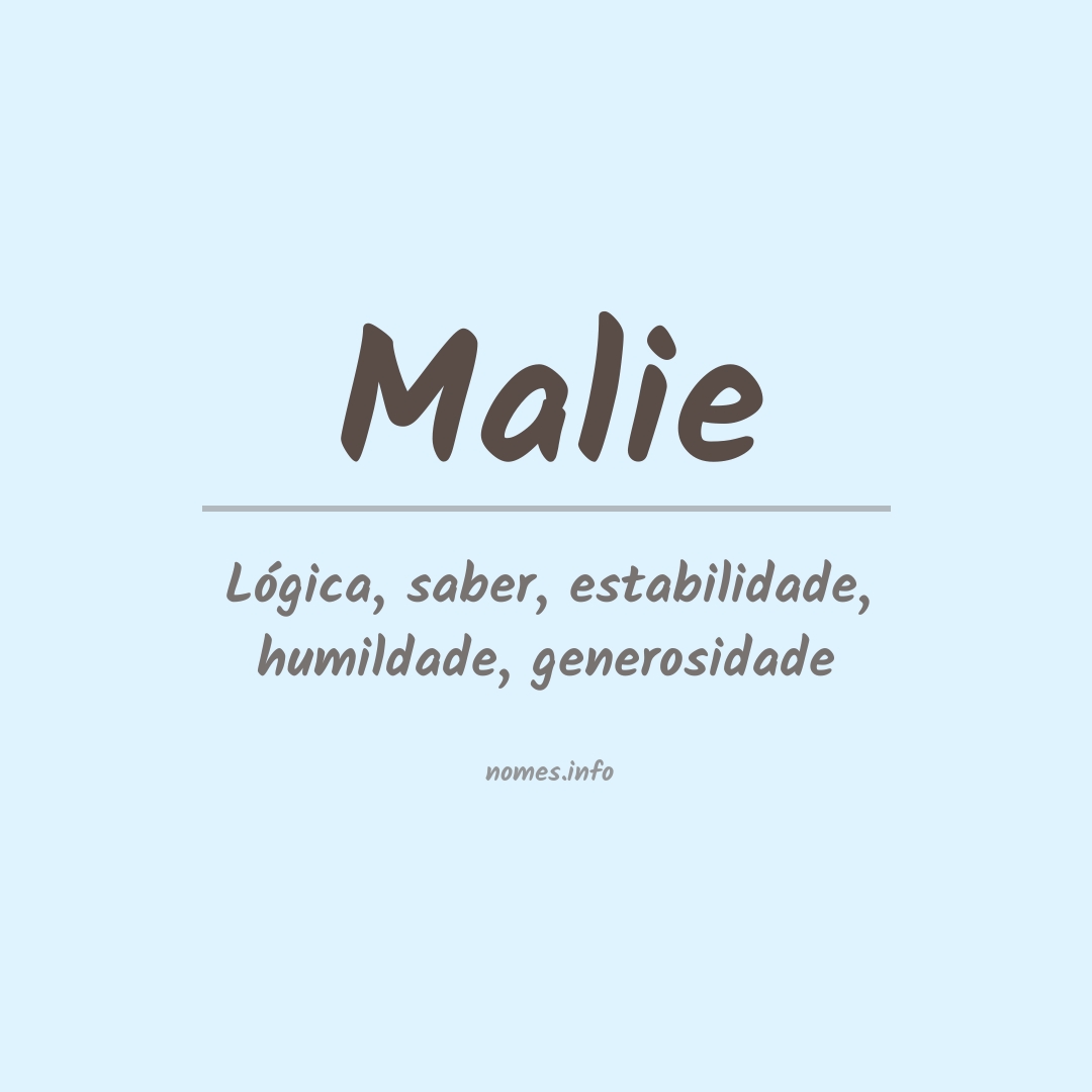 Significado do nome Malie