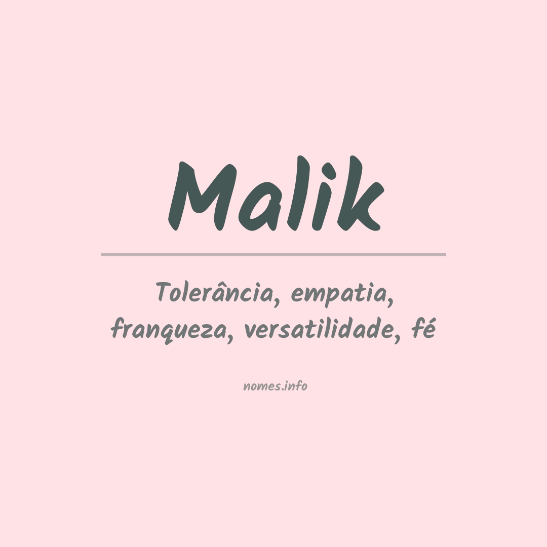 Significado do nome Malik - Dicionário de Nomes Próprios