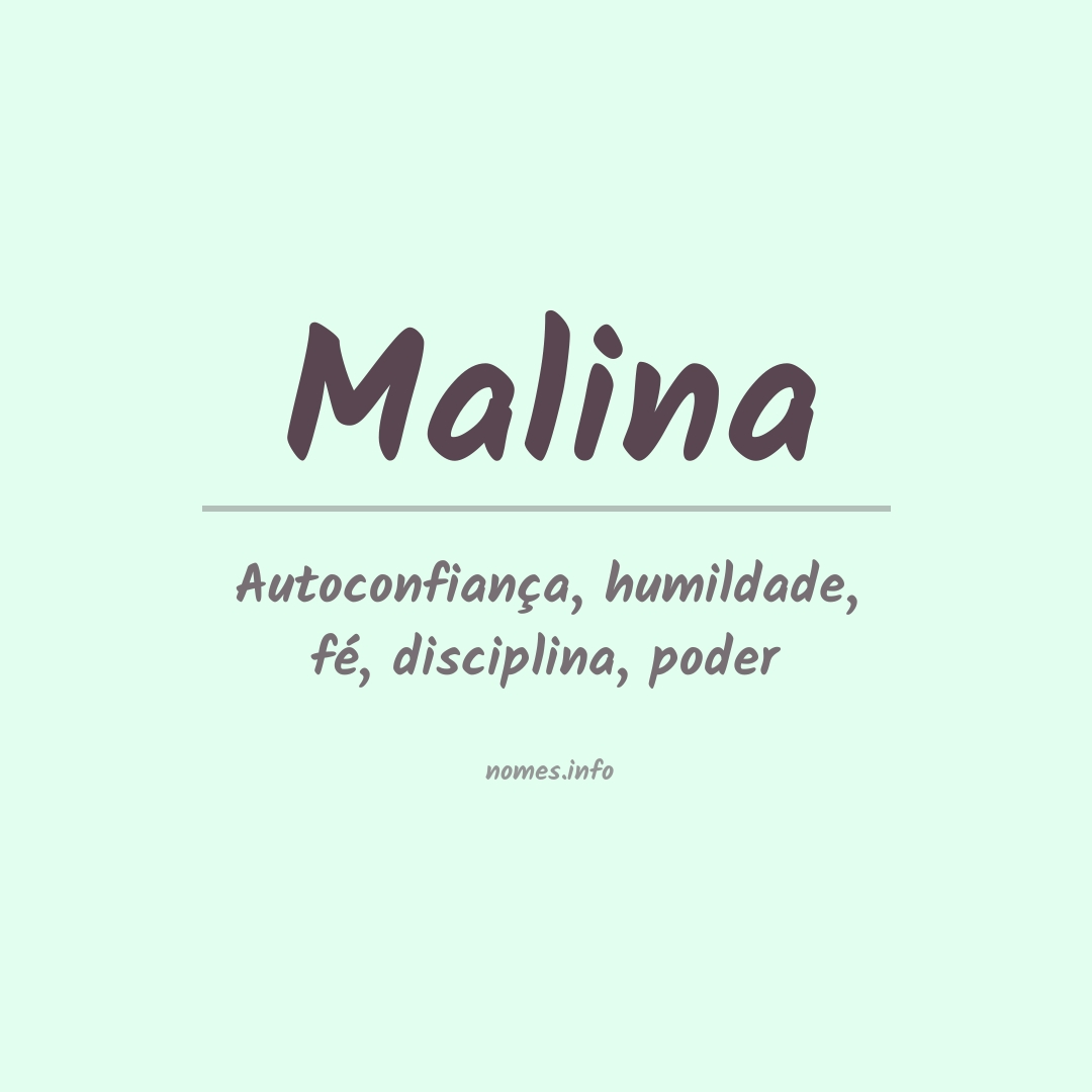 Significado do nome Malina