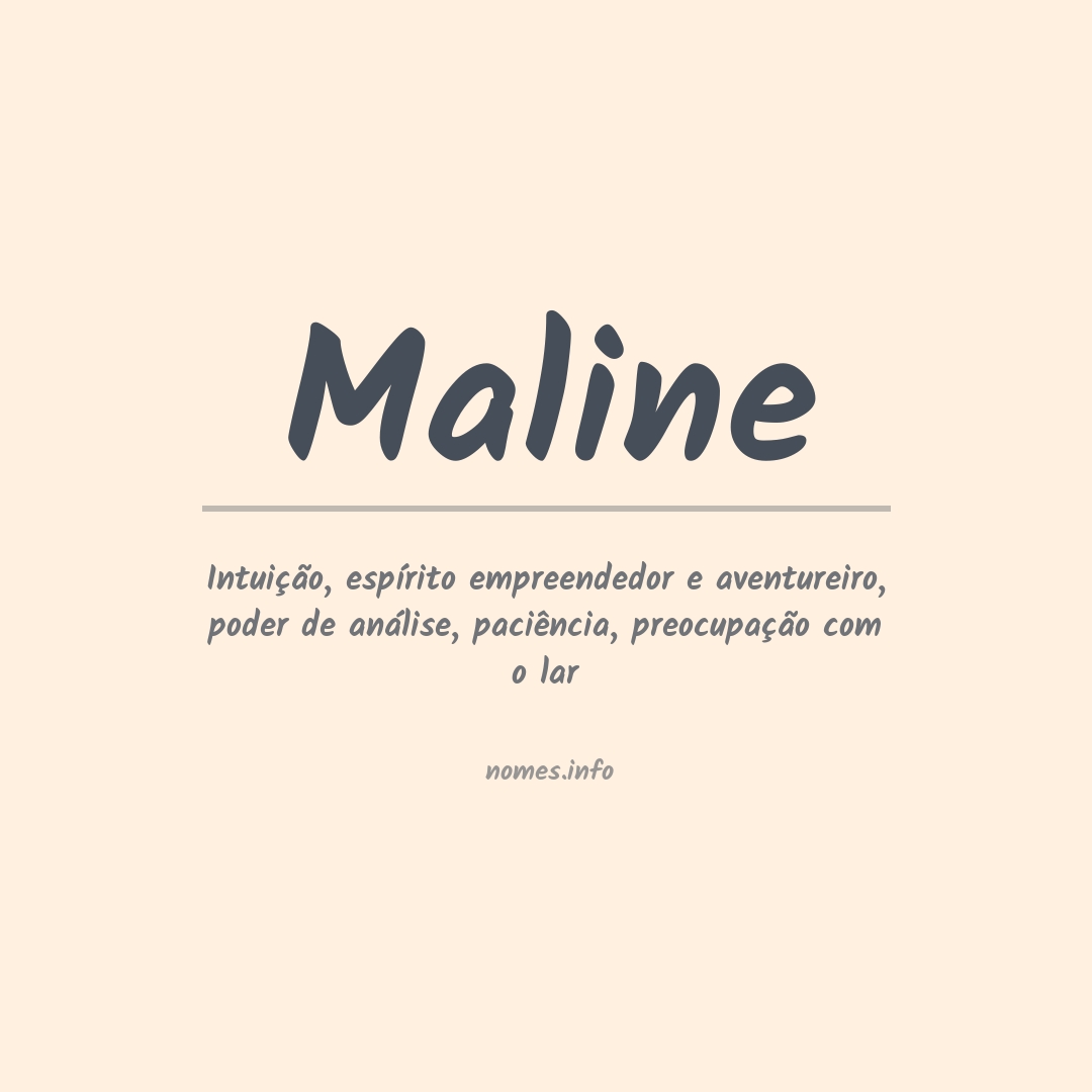 Significado do nome Maline