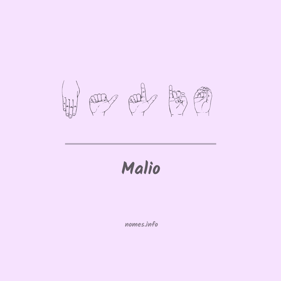 Malio em Libras