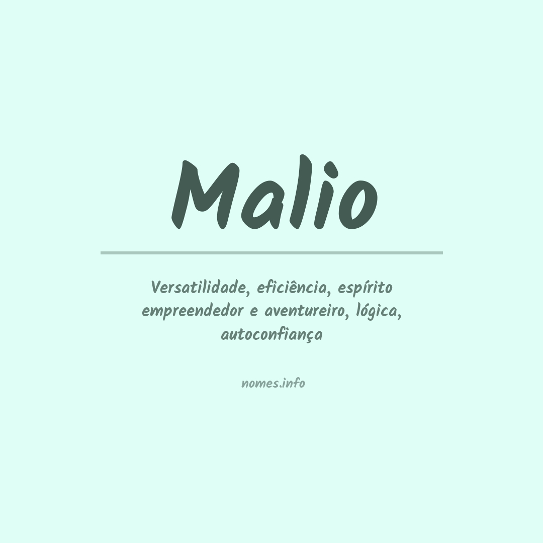 Significado do nome Malio
