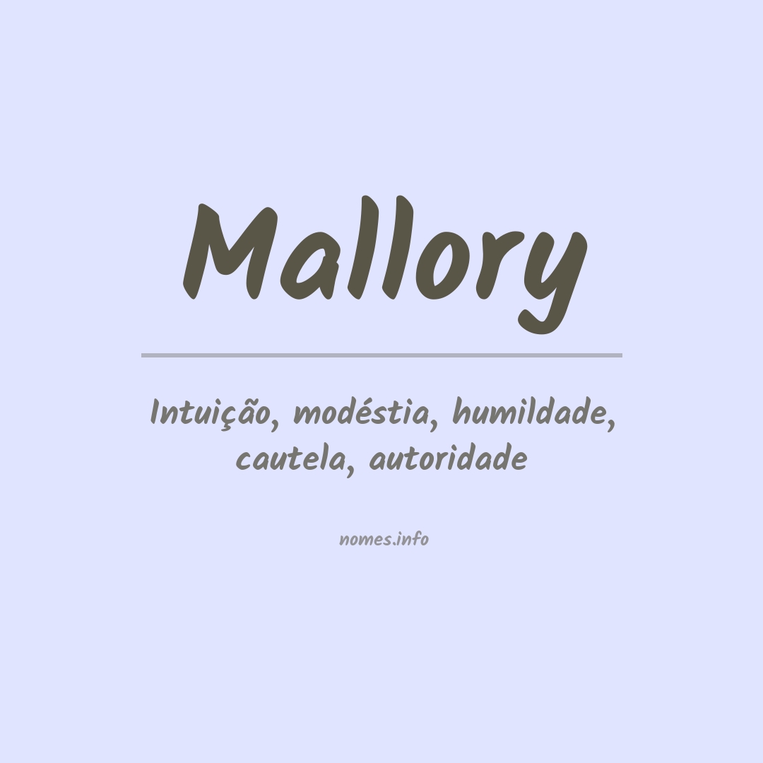 Significado do nome Mallory