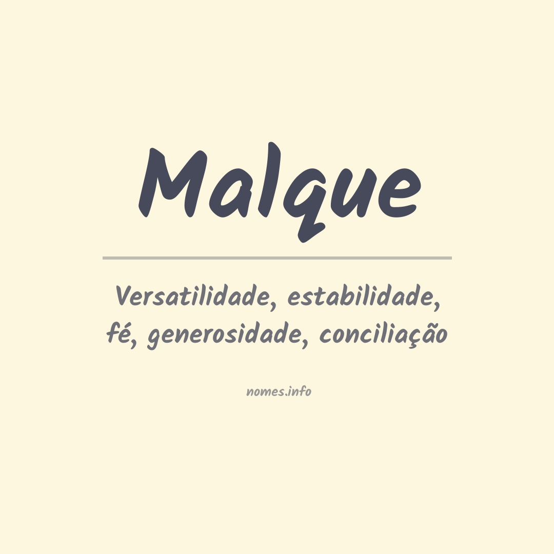 Significado do nome Malque