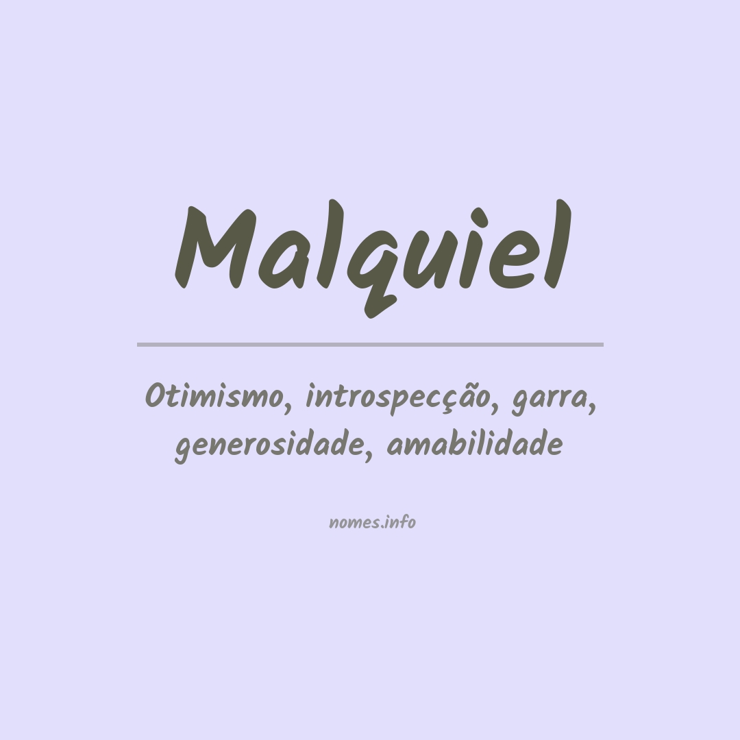 Significado do nome Malquiel