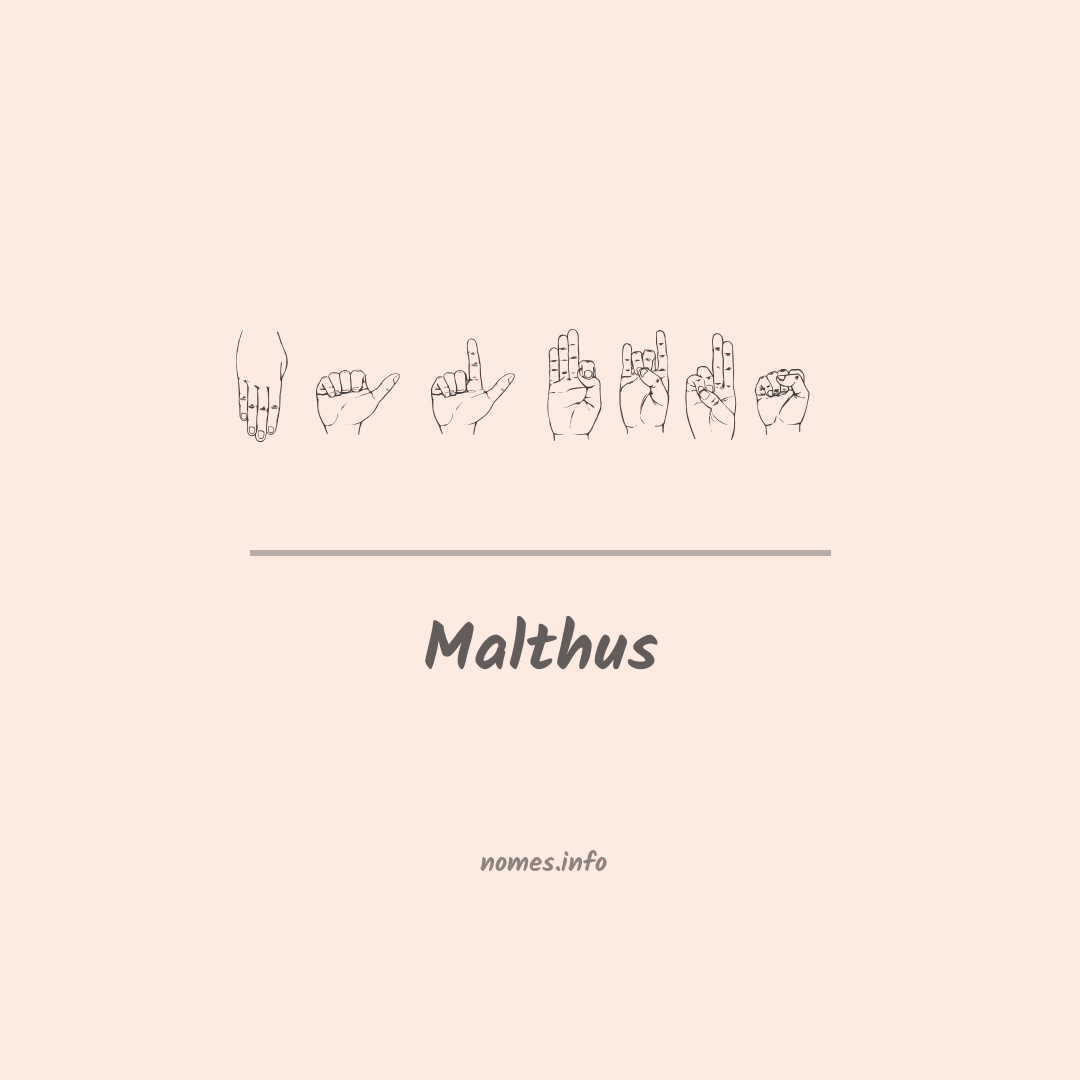 Malthus em Libras