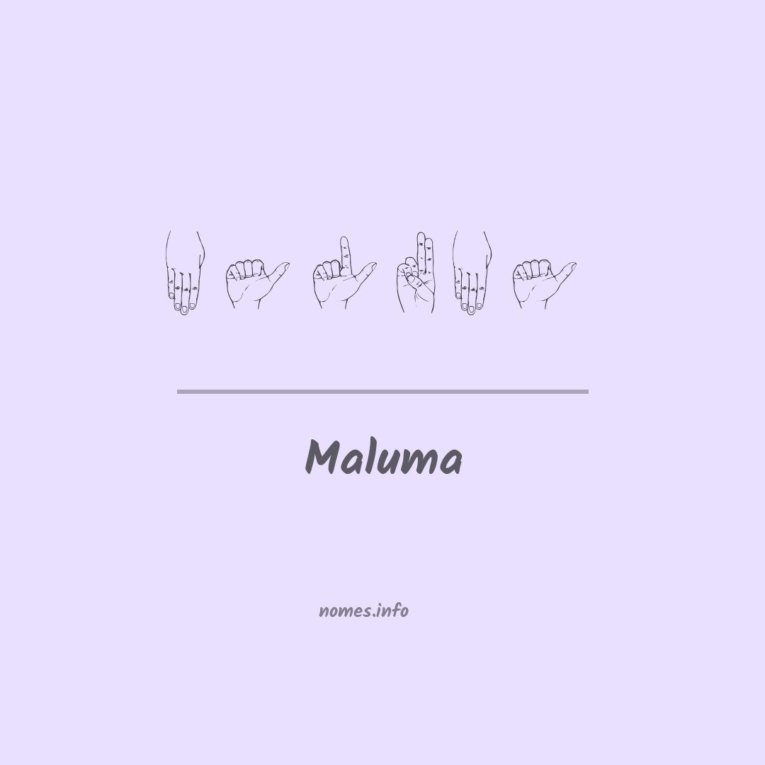 Maluma em Libras