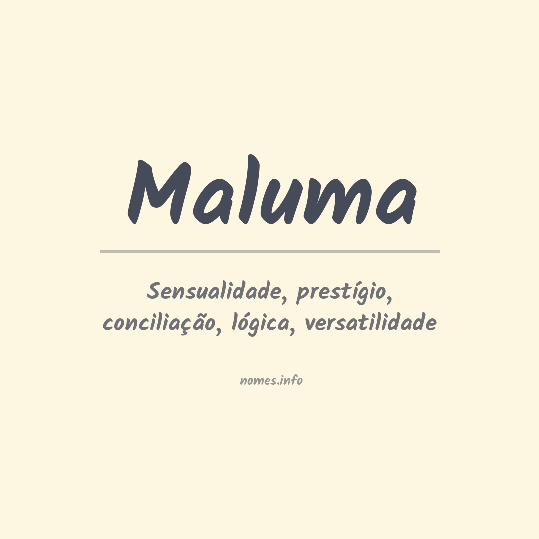 Significado do nome Maluma