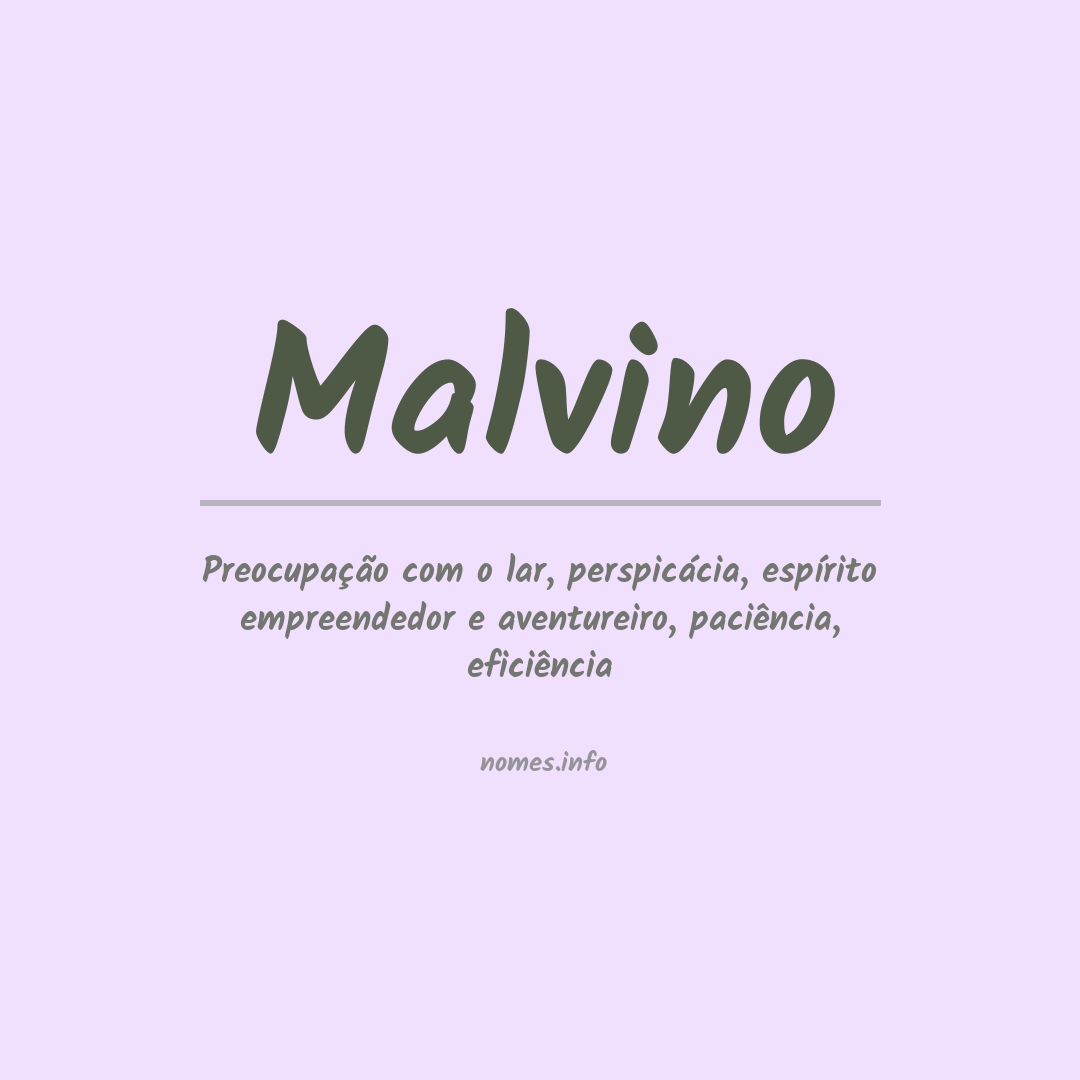 Significado do nome Malvino