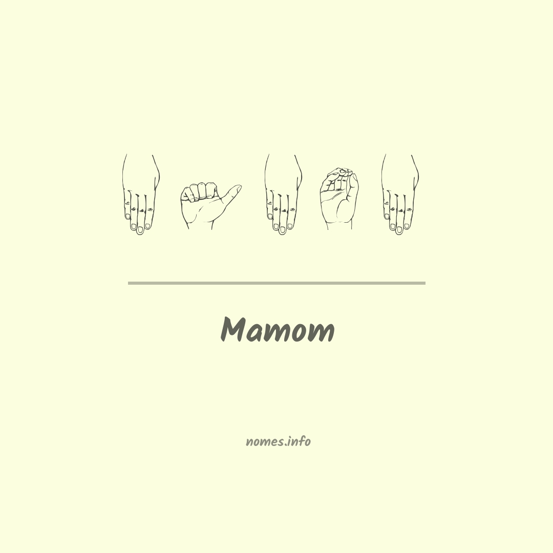 Mamom em Libras