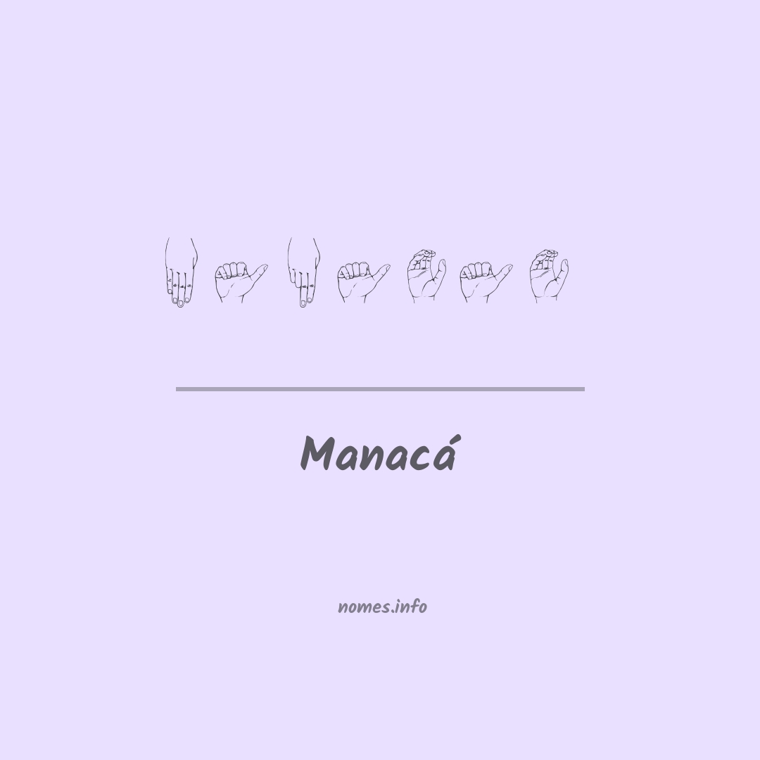 Manacá em Libras