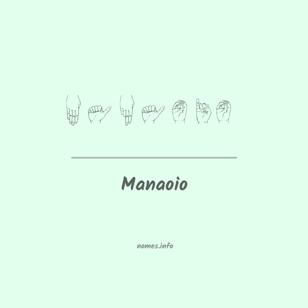 Manaoio em Libras