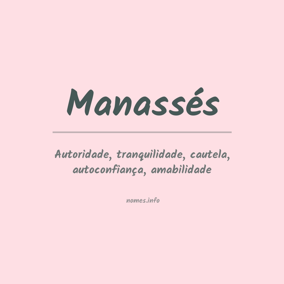 Significado do nome Manassés