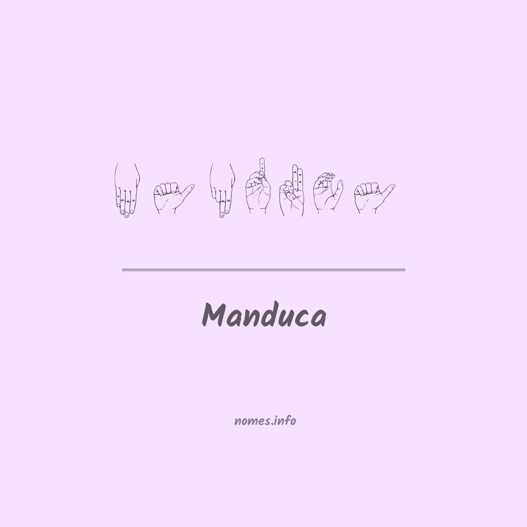 Manduca em Libras