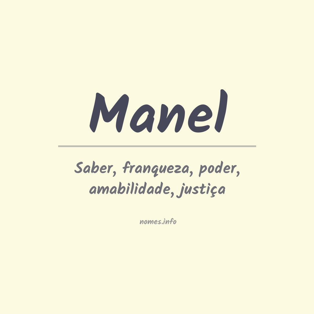 Significado do nome Manel