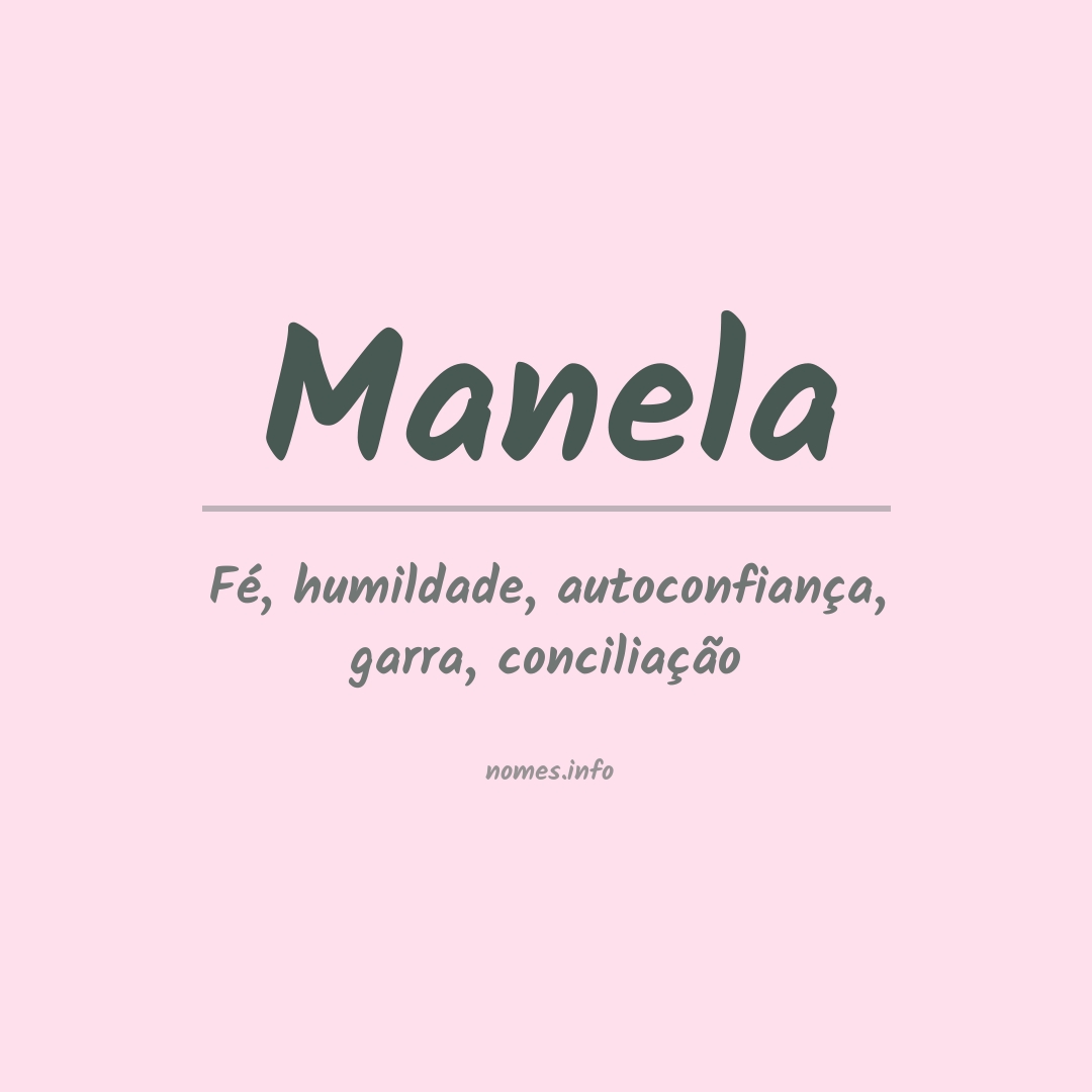 Significado do nome Manela