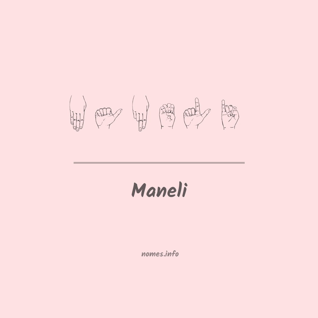 Maneli em Libras