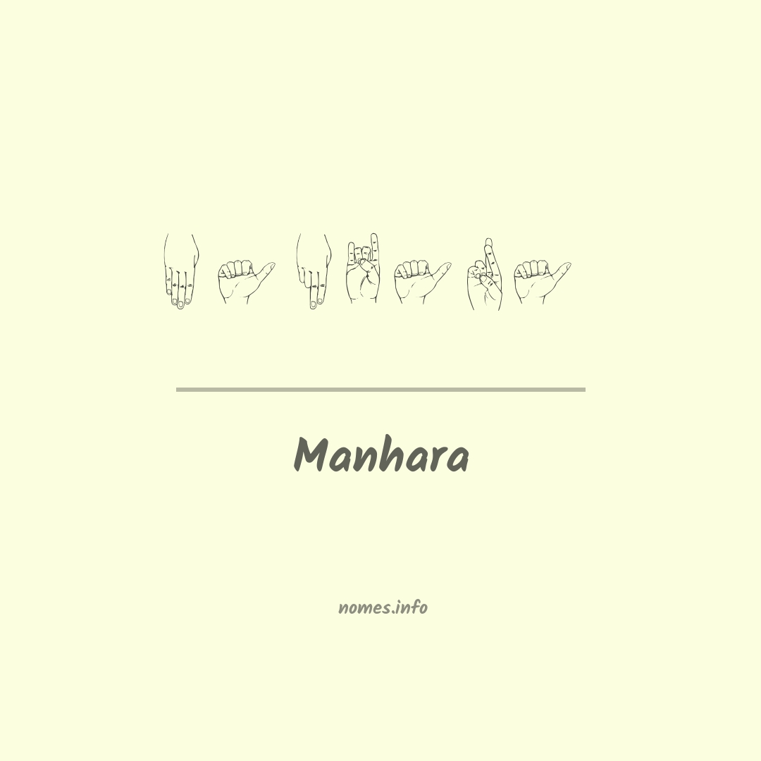 Manhara em Libras