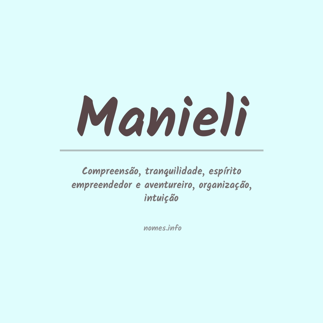 Significado do nome Manieli