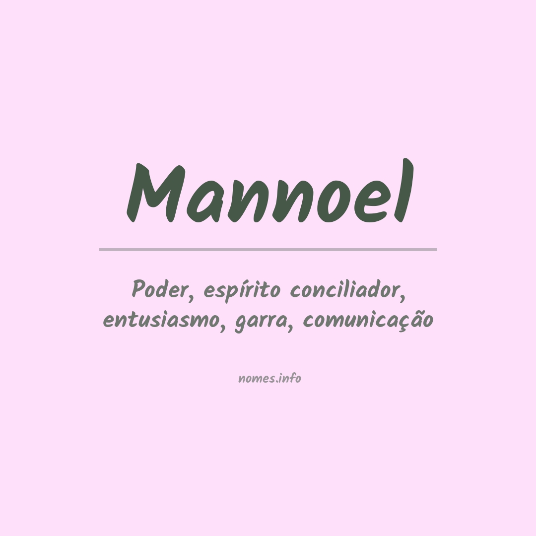 Significado do nome Mannoel