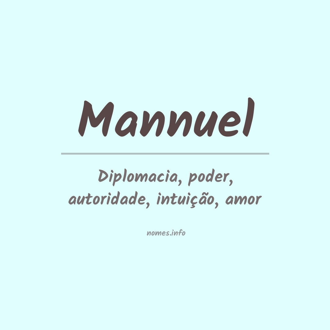 Significado do nome Mannuel