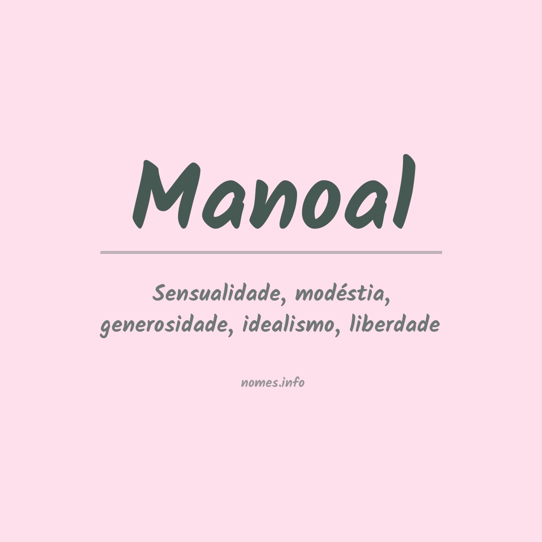 Significado do nome Manoal
