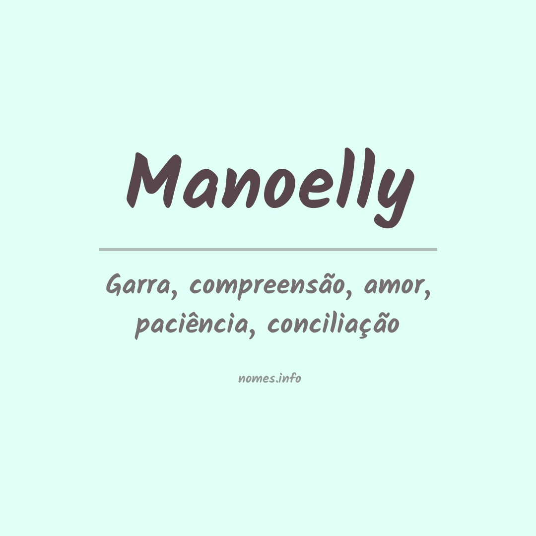 Significado do nome Manoelly