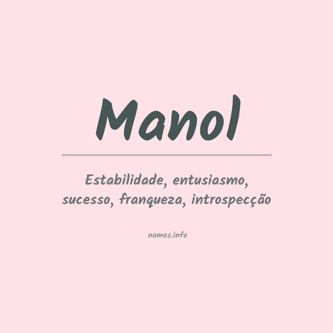 Significado do nome Manol