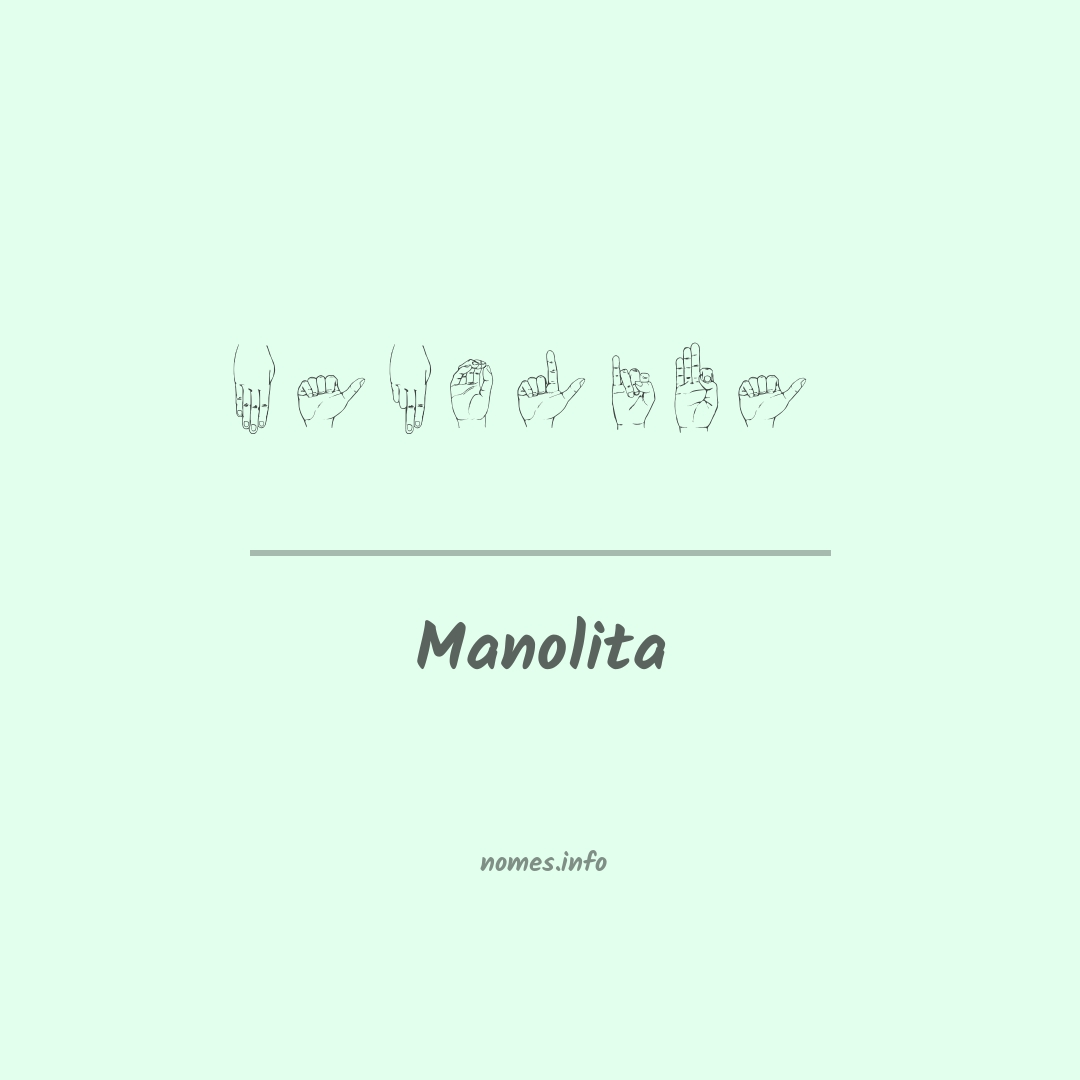 Manolita em Libras
