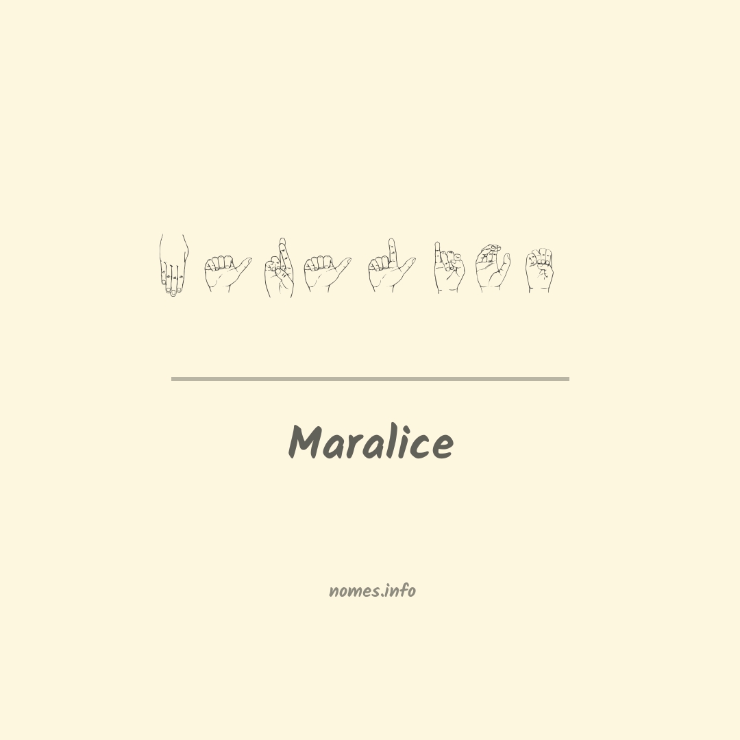 Maralice em Libras