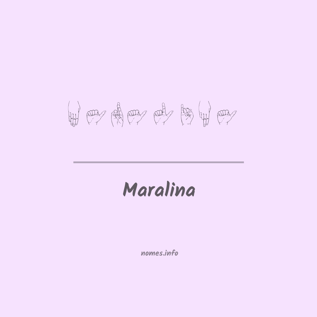 Maralina em Libras