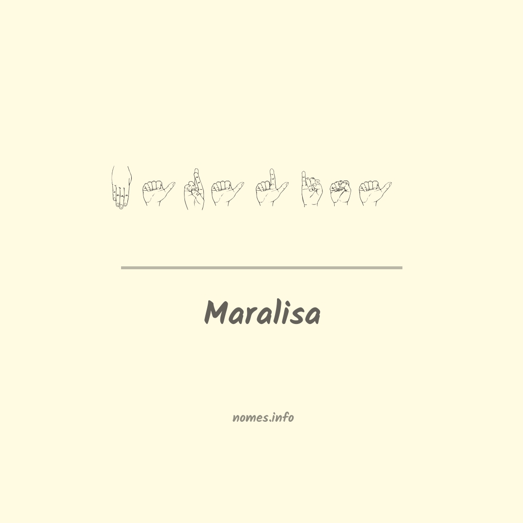 Maralisa em Libras
