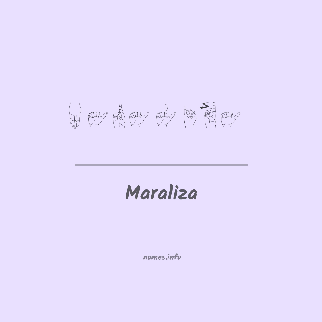 Maraliza em Libras