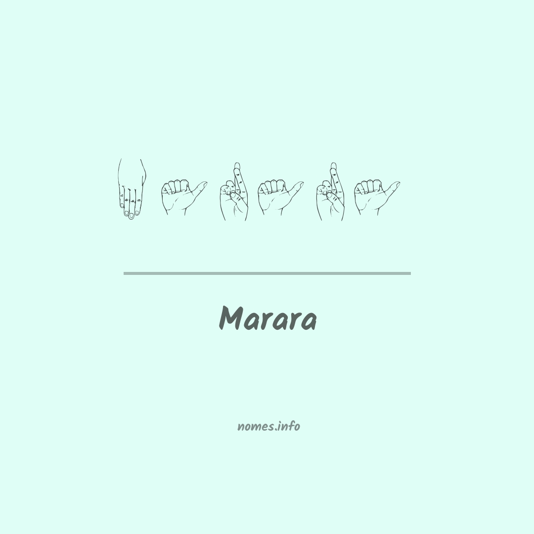 Marara em Libras