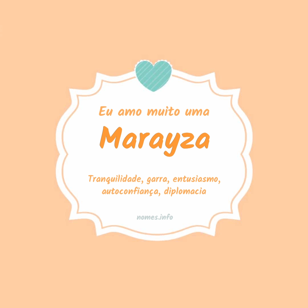 Eu amo muito Marayza