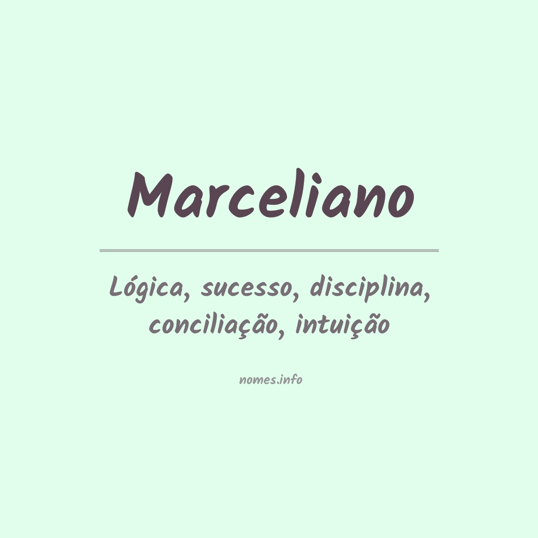 Significado do nome Marceliano