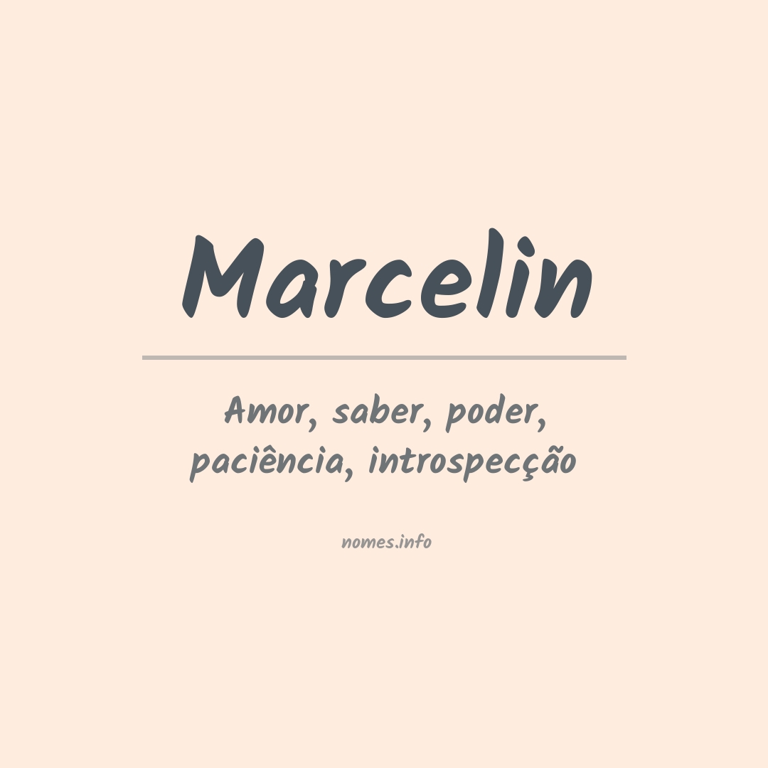 Significado do nome Marcelin