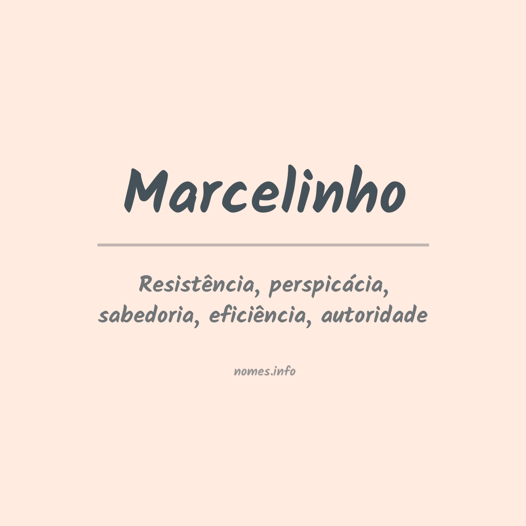 Significado do nome Marcelinho