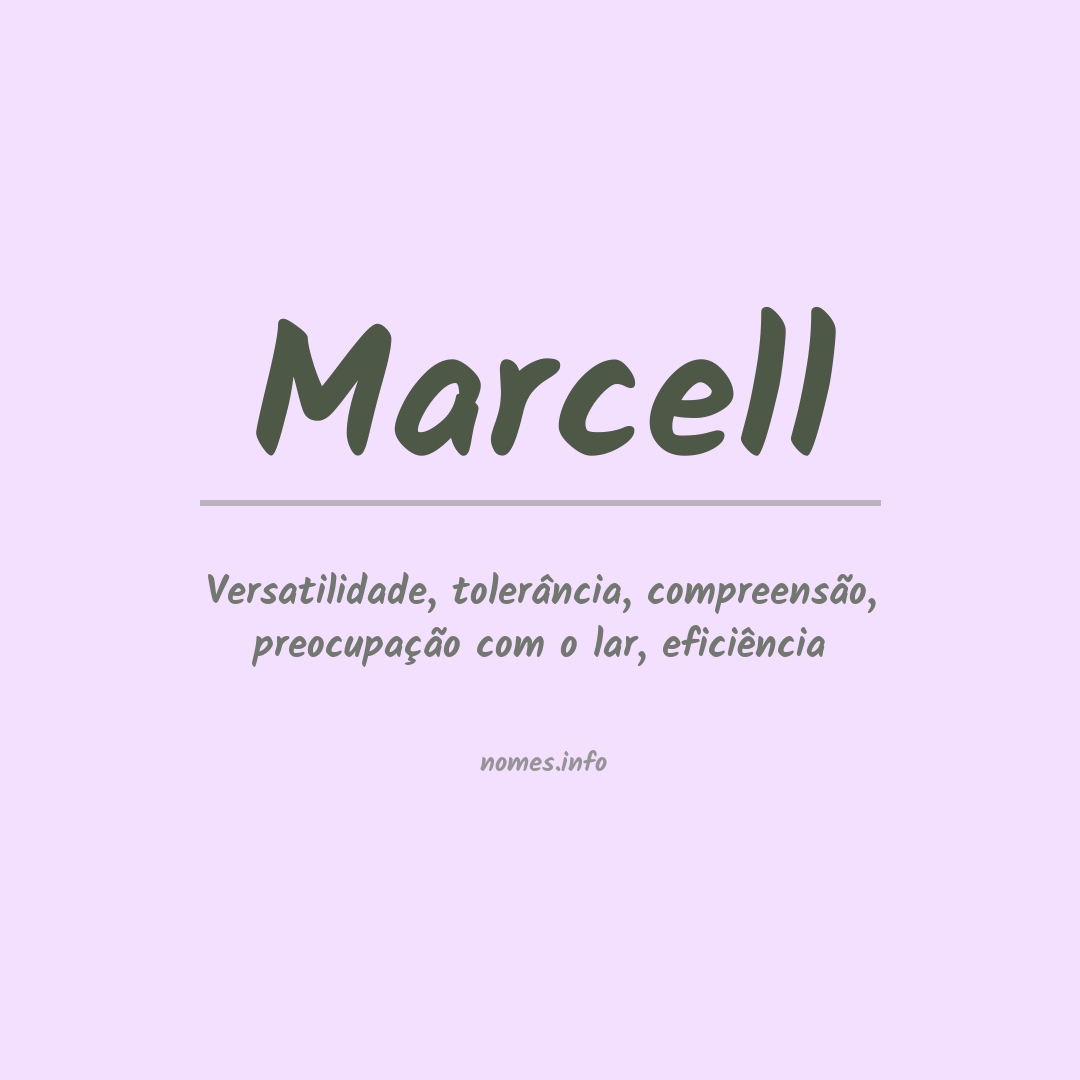 Significado do nome Marcell