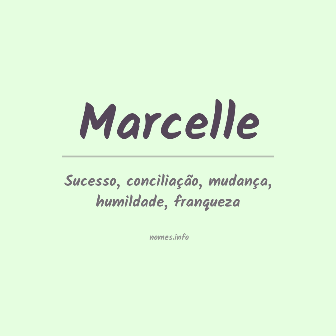 Significado do nome Marcelle